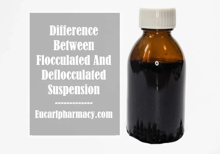 Difference Between Flocculated And Deflocculated Suspension